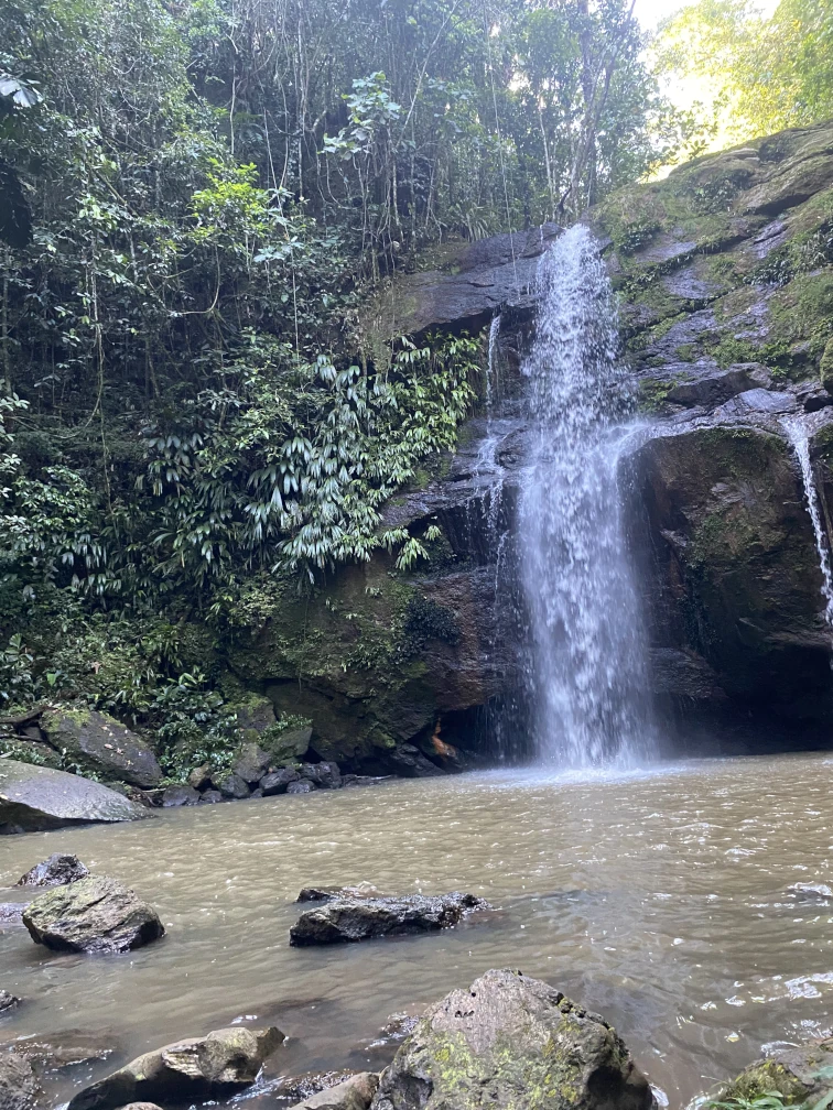 Waterfall in the Amazonian foothills of Caqueta, Colombia.