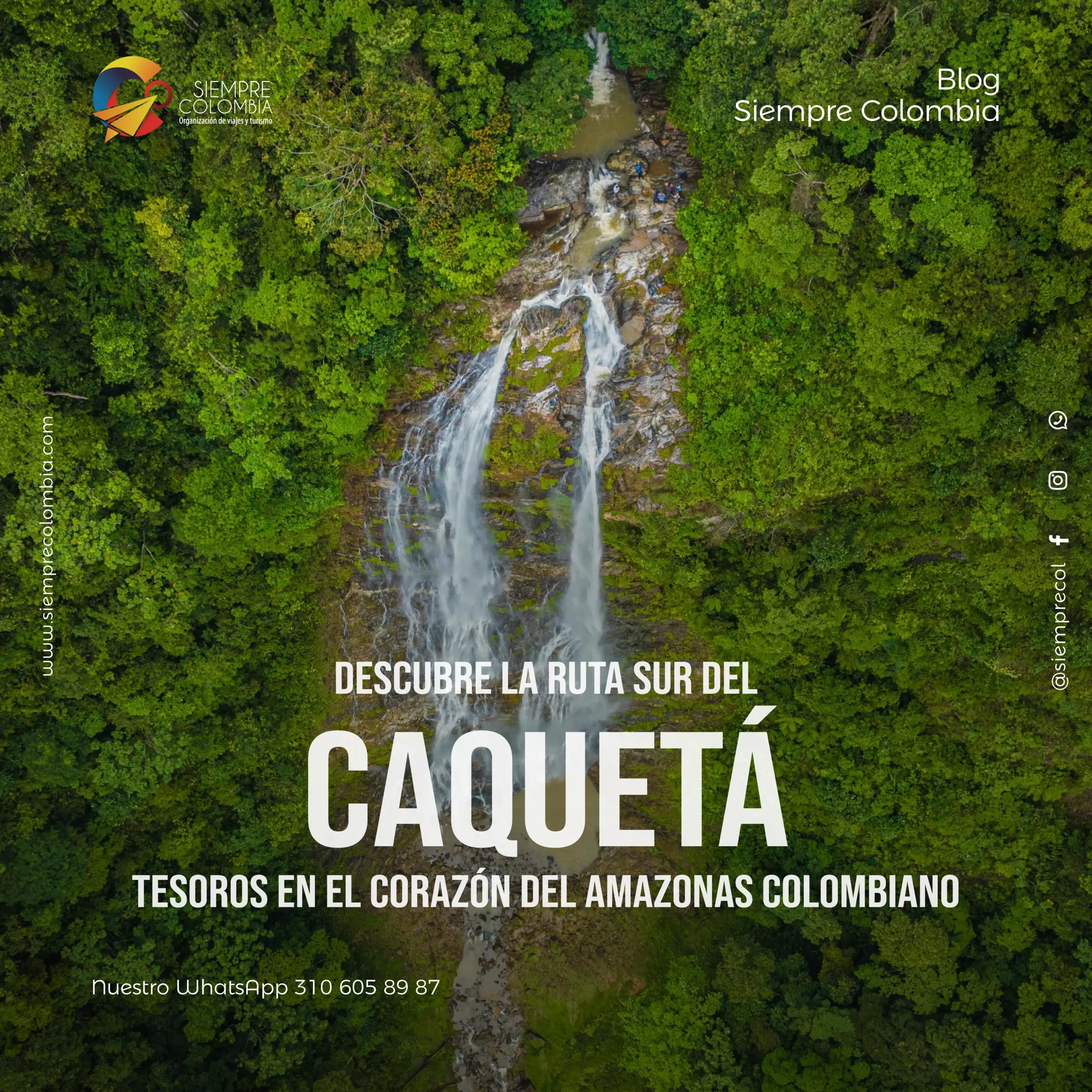 Descubre todos los destinos ecoturísticos de Colombia con Siempre Colombia: Amazonas, La Guajira, Zona Cafetera, Parque Nacional Tayrona, Llanos Orientales, Chocó Biogeográfico, Sierra Nevada de Santa Marta, San Andrés, Guaviare, Putumayo, Caquetá, Santander, Sierra de la Macarena, entre otros. Vive la aventura, biodiversidad, cultura y naturaleza con turismo responsable.