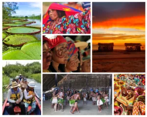 Mosaico de Guajira y Amazonas planes para hacer en fin de año y puente de reyes