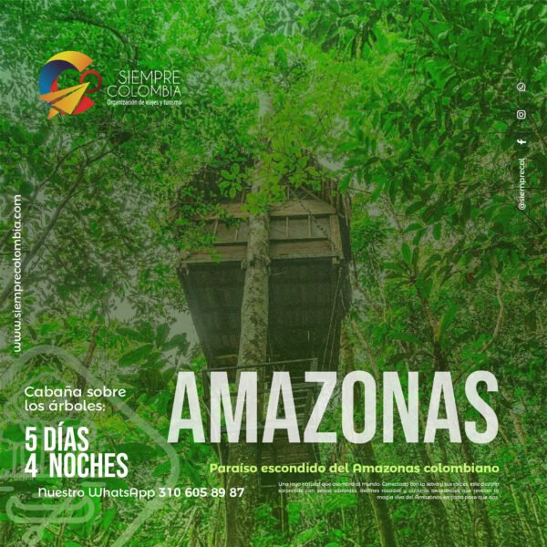Plan Amazonas - Destino | Plan Amazonas | Arara | El Encanto Amazónico | Kaya Marasha | Plan Amazonas Travesías del Pirarucú Descubre todos los destinos ecoturísticos de Colombia con Siempre Colombia: Amazonas, La Guajira, Zona Cafetera, Parque Nacional Tayrona, Llanos Orientales, Chocó Biogeográfico, Sierra Nevada de Santa Marta, San Andrés, Guaviare, Putumayo, Caquetá, Santander, Sierra de la Macarena, entre otros. Vive la aventura, biodiversidad, cultura y naturaleza con turismo responsable.