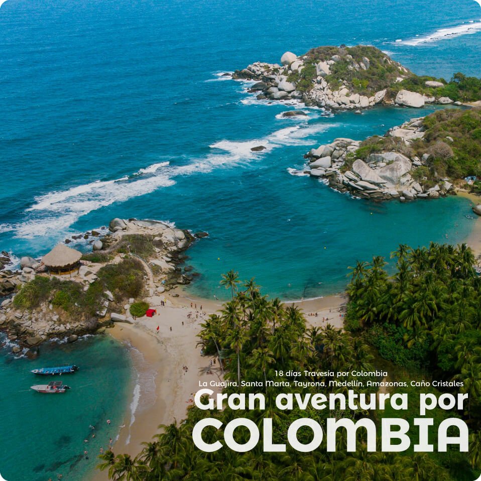 Descubre todos los destinos ecoturísticos de Colombia con Siempre Colombia: Amazonas, La Guajira, Zona Cafetera, Parque Nacional Tayrona, Llanos Orientales, Chocó Biogeográfico, Sierra Nevada de Santa Marta, San Andrés, Guaviare, Putumayo, Caquetá, Santander, Sierra de la Macarena, entre otros. Vive la aventura, biodiversidad, cultura y naturaleza con turismo responsable.