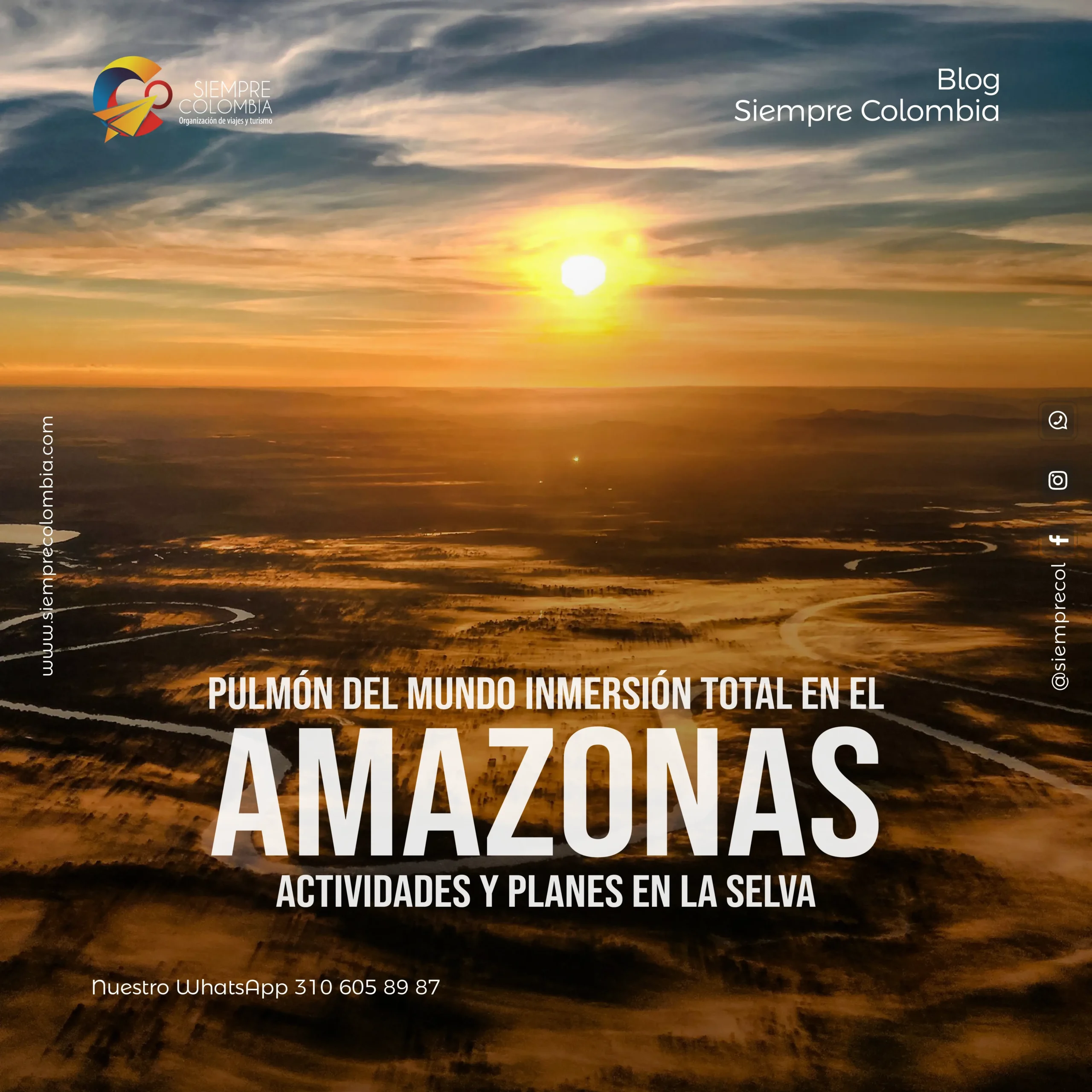 Descubre todos los destinos ecoturísticos de Colombia con Siempre Colombia: Amazonas, La Guajira, Zona Cafetera, Parque Nacional Tayrona, Llanos Orientales, Chocó Biogeográfico, Sierra Nevada de Santa Marta, San Andrés, Guaviare, Putumayo, Caquetá, Santander, Sierra de la Macarena, entre otros. Vive la aventura, biodiversidad, cultura y naturaleza con turismo responsable.