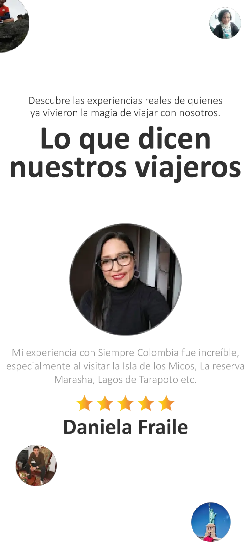 Descubre todos los destinos ecoturísticos de Colombia con Siempre Colombia: Amazonas, La Guajira, Zona Cafetera, Parque Nacional Tayrona, Llanos Orientales, Chocó Biogeográfico, Sierra Nevada de Santa Marta, San Andrés, Guaviare, Putumayo, Caquetá, Santander, Sierra de la Macarena, entre otros. Vive la aventura, biodiversidad, cultura y naturaleza con turismo responsable.